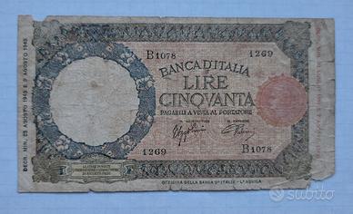 R2 | 50 Lire Lupetta Capitolina | DM 23-08-1943 |