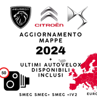 Aggiornamento Mappe 2024+AUTOVELOX Citroen Peugeot
