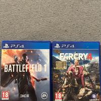 Far Cry 4 e Battlefield 1 PS4