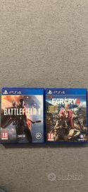 Far Cry 4 e Battlefield 1 PS4