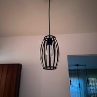 Lampadario a sospensione moderno in acciaio