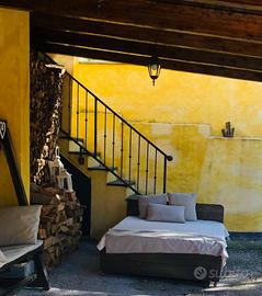 Letto da giardino resistente struttura ferro rives