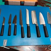 Set di coltelli con valigetta