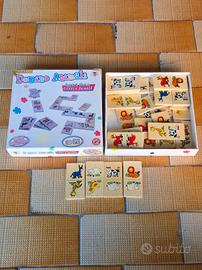 gioco domino legno animali bambini montessori 28 p