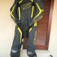 Tuta moto in pelle spyke taglia M