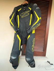 Tuta moto in pelle spyke taglia M