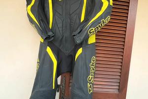 Tuta moto in pelle spyke taglia M