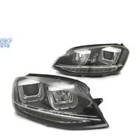 FARI PER VOLKSWAGEN VW GOLF 7 LOOK GTI LED DRL NER
