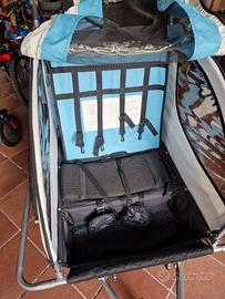 Rimorchio per bicicletta con funzione passeggino