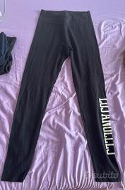 Leggins neri lunghi con scritta Los Angeles