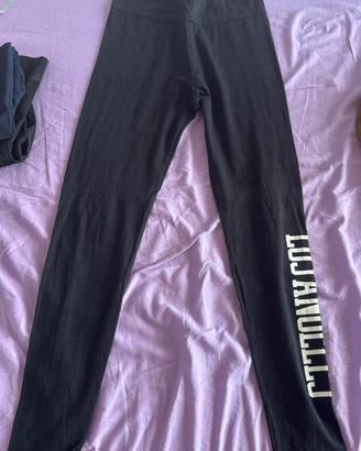 Leggins neri lunghi con scritta Los Angeles