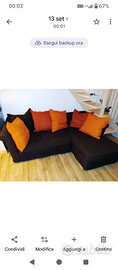 Divano con penisola chaise longue