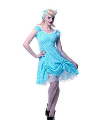 Phaze UK vestito pois retro pinup 