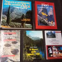Lotto 5 libri natura e ambiente delle Alpi
