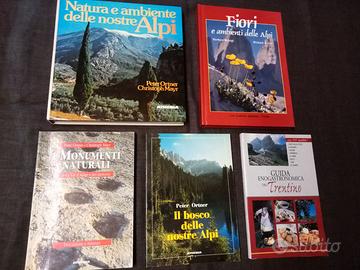 Lotto 5 libri natura e ambiente delle Alpi