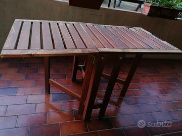 Tavolo giardino pieghevole mod. CAPRI in Legno mas