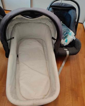 Trio passeggino Inglesina con base auto isofix 