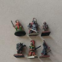 Lotto 6 Miniature in Metallo D&D da Gioco di Ruolo