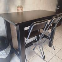 Tavolo alto bar Ikea in legno