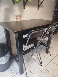 Tavolo alto bar Ikea in legno