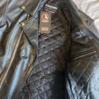 Giubbotto “chiodo” BOHMBERG in pelle - nero - XL