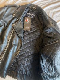 Giubbotto “chiodo” BOHMBERG in pelle - nero - XL