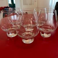 6 bicchieri cognac cristallo pesante