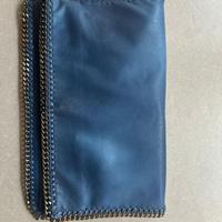 Stella McCartney Falabella clutch blu originale