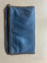 Stella McCartney Falabella clutch blu originale