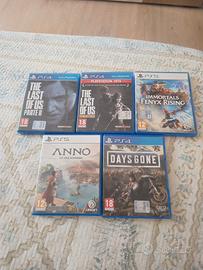 Lotto 5 giochi PS4/PS5 compatibili con PS5 - €80