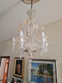 lampada sospensione murano classico artigianale