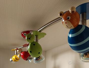 Lampadario 4 spot LED per cameretta