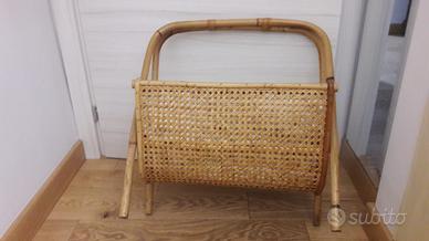 Portariviste vintage paglia di Vienna