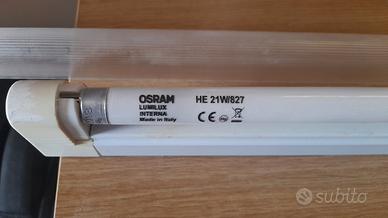 10x tubo neon 80cm e plafoniera