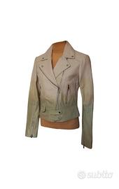 Giacca stile Chiodo in vera pelle donna Pinko nuov