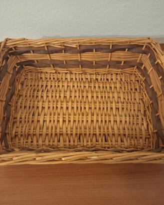 Cestini in vimini naturale (3Pz)