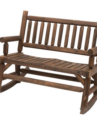 Panchina a dondolo in legno