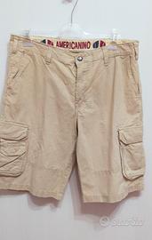 Pantaloncino cargo da uomo americanino in cotone