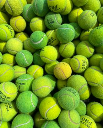 20 palline da tennis usate