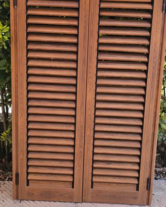 Persiana in alluminio effetto legno