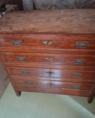 Como' con cassettoni e marmo rosa Portogallo 