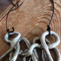 Collana ceramica intrecciata