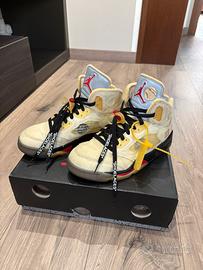 Jordan 5 x Off White sail