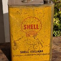 Scatola latta vintage olio Shell