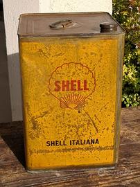 Scatola latta vintage olio Shell