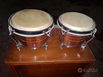 Bongo tamburi cubani originalin vera pelle
