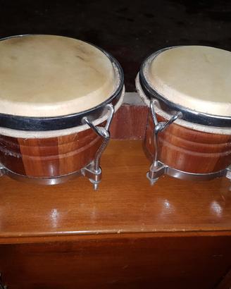 Bongo tamburi cubani originalin vera pelle