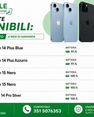 Iphone usato con garanzia