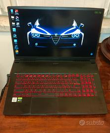 PC Gaming MSI GF75 i7 10 Gen Nvidia 1660ti 6 GB
