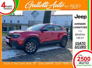 Jeep Avenger 1.2 turbo Longitude fwd 100cv